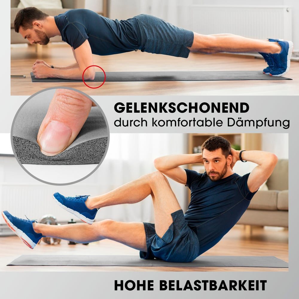 #DoYourFitness Yogamatte rutschfest, Für Einsteiger und Fortgeschrittene, Gelenkschonende Gymnastikmatte, 183cm x 61cm [Indoor/Outdoor] – Bild 4 von 5