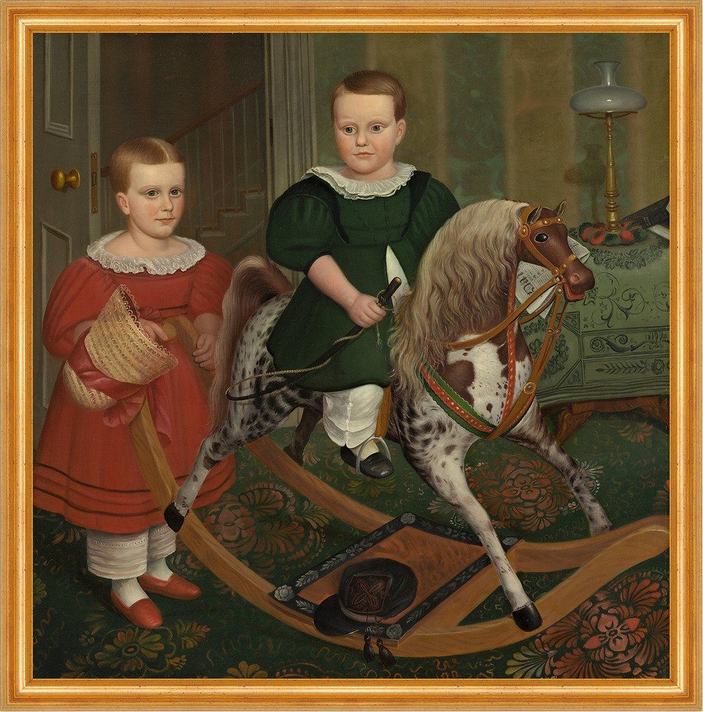 Kunstdruck The Hobby Horse Robert Peckham Kinder Schaukelpferd Spielzeug B A2 031