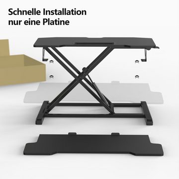 Fenge Schreibtisch Sitz Steh Stehpult (80CM), mit Tablet-Halter