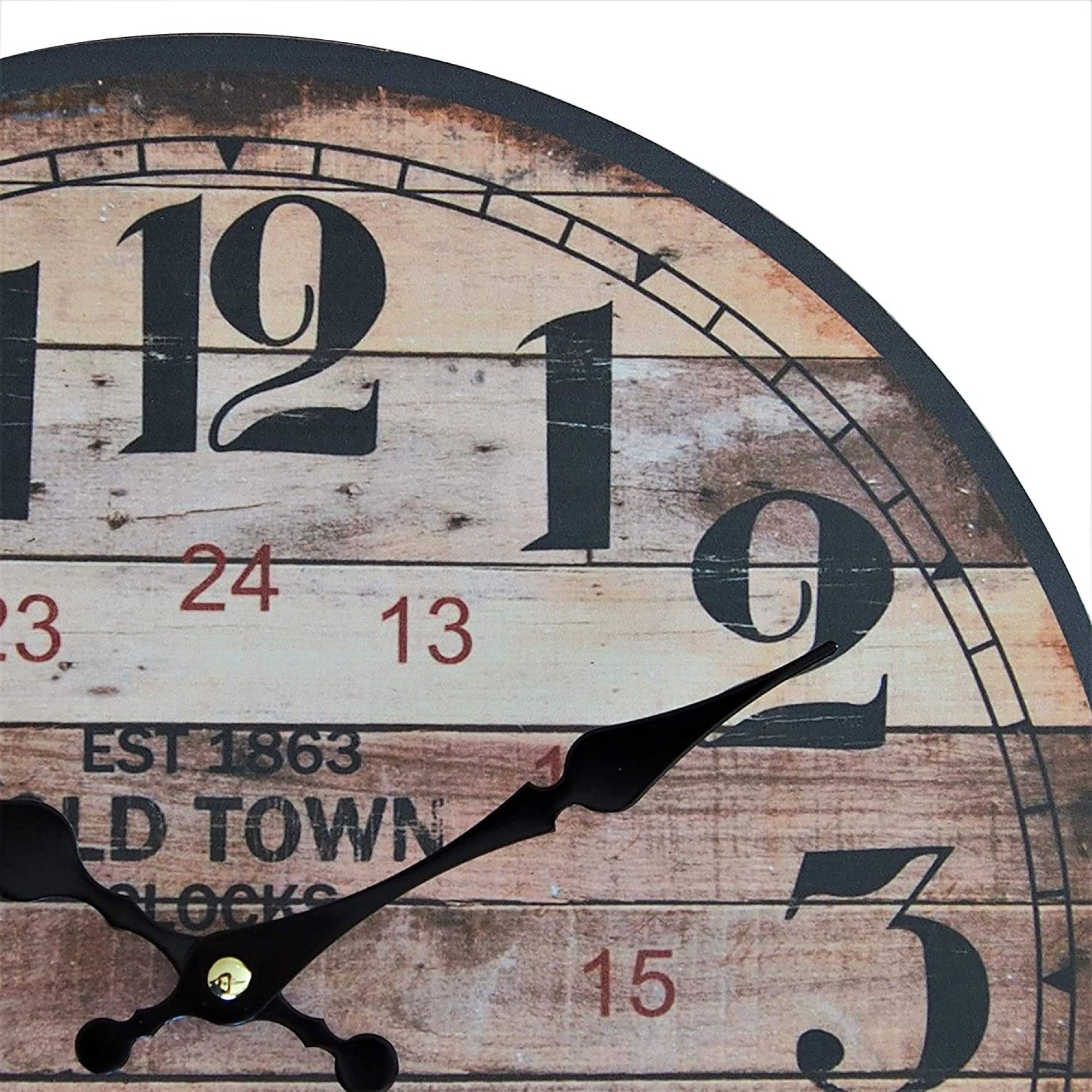 PERLA pd DESIGN Wanduhr Vintage Old Town London Wanduhr Ø 30cm - Retro Chic günstig online kaufen