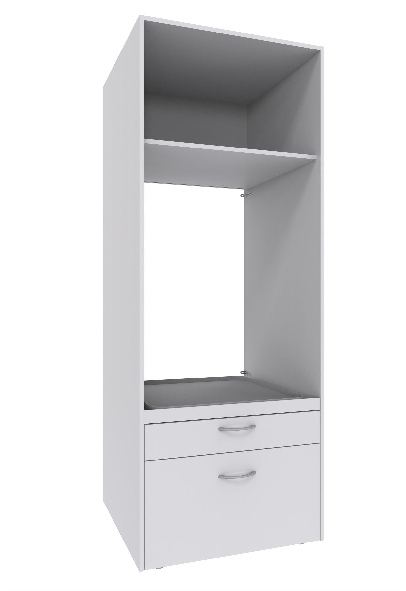 freiraum Waschmaschinenumbauschrank MRK Multiraumkonzept in WEISS - 70x185x68cm (BxHxT)