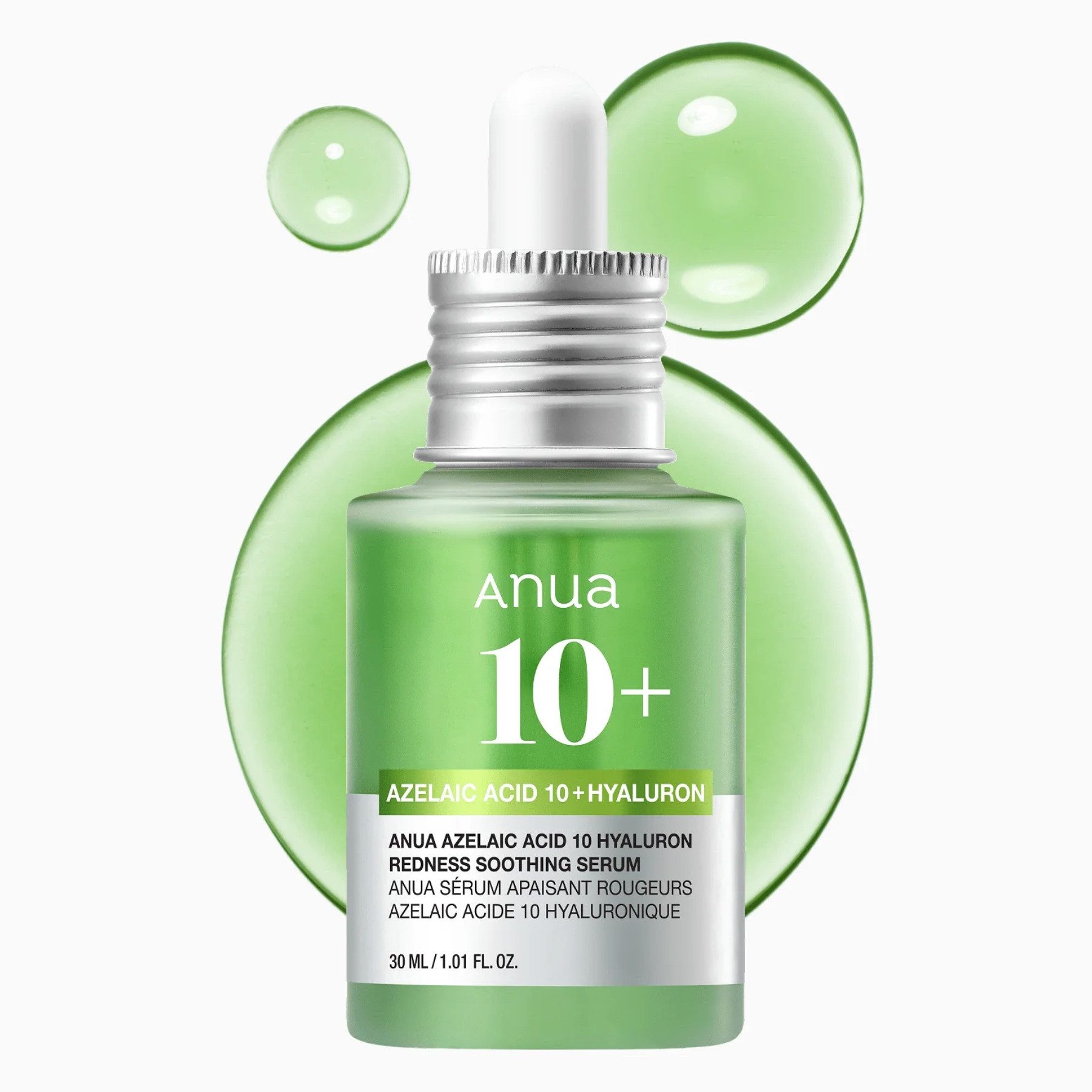 Anua Gesichtsserum Anua 10% Acelaic Acid Hyaluron Redness Soothing Serum 30ml, 1-tlg., Anti-Aging, Anti-Falten,Gesichtsserum,Hautpflege