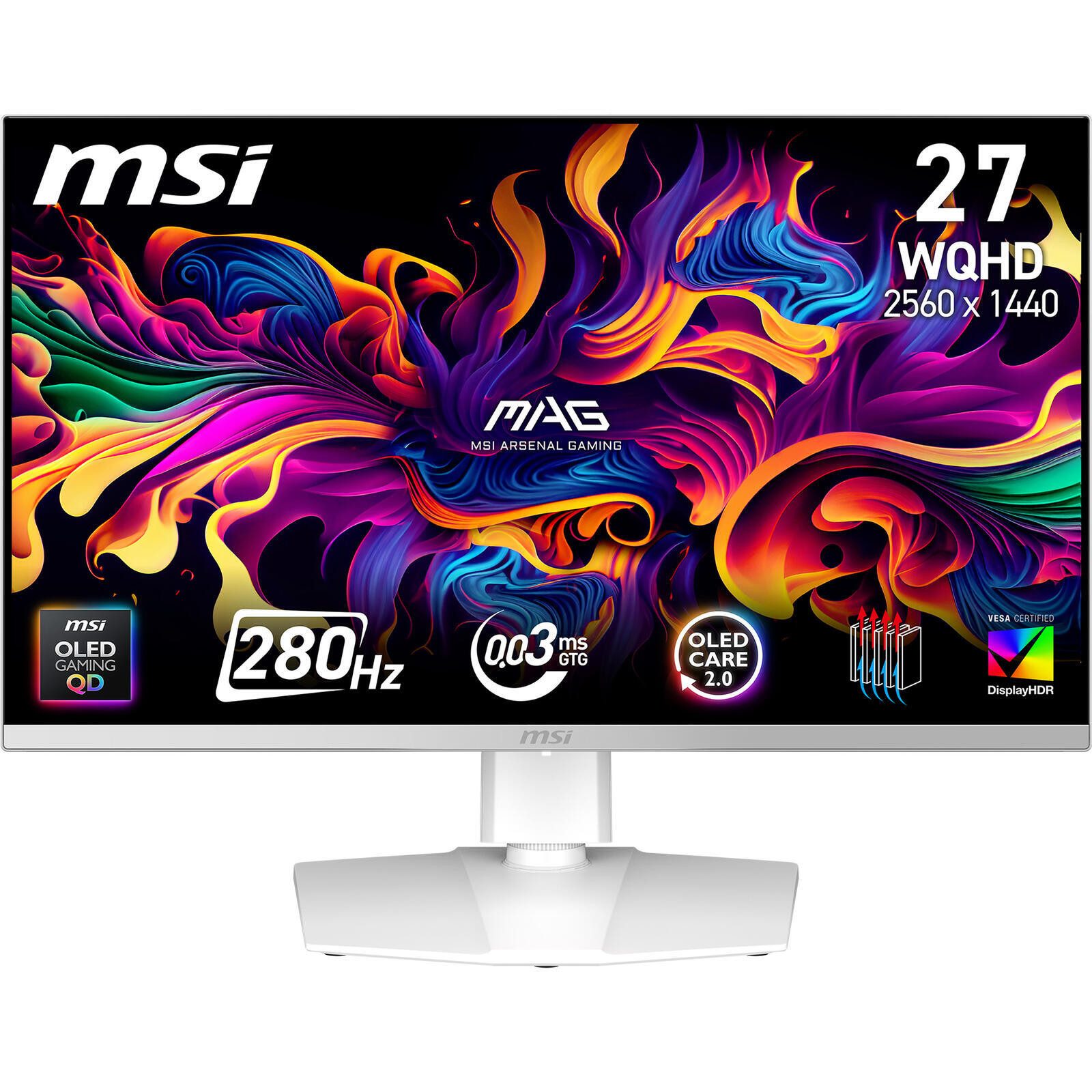 MSI MAG 272QPWDE QD-OLED X28 Gaming-LED-Monitor (2560 x 1440, 0,03 ms Reaktionszeit, 280 Hz, QD-OLED)