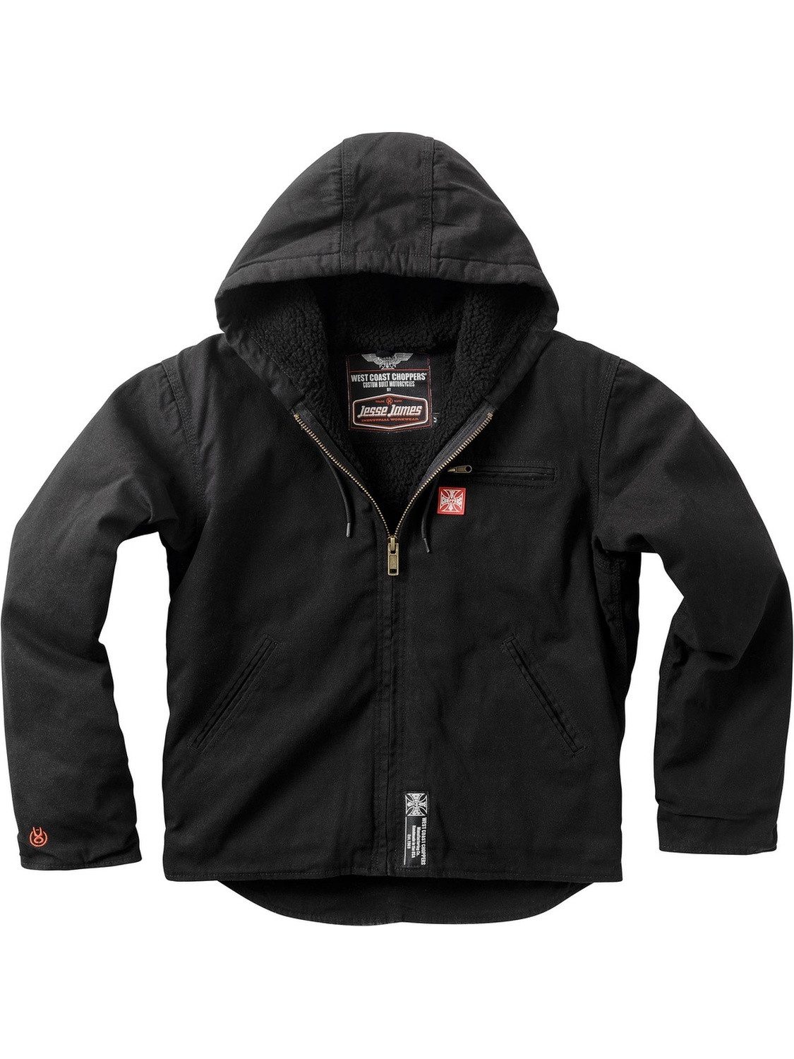 West Coast Choppers Kurzjacke Sherpa Lined Canvas Work Jacket