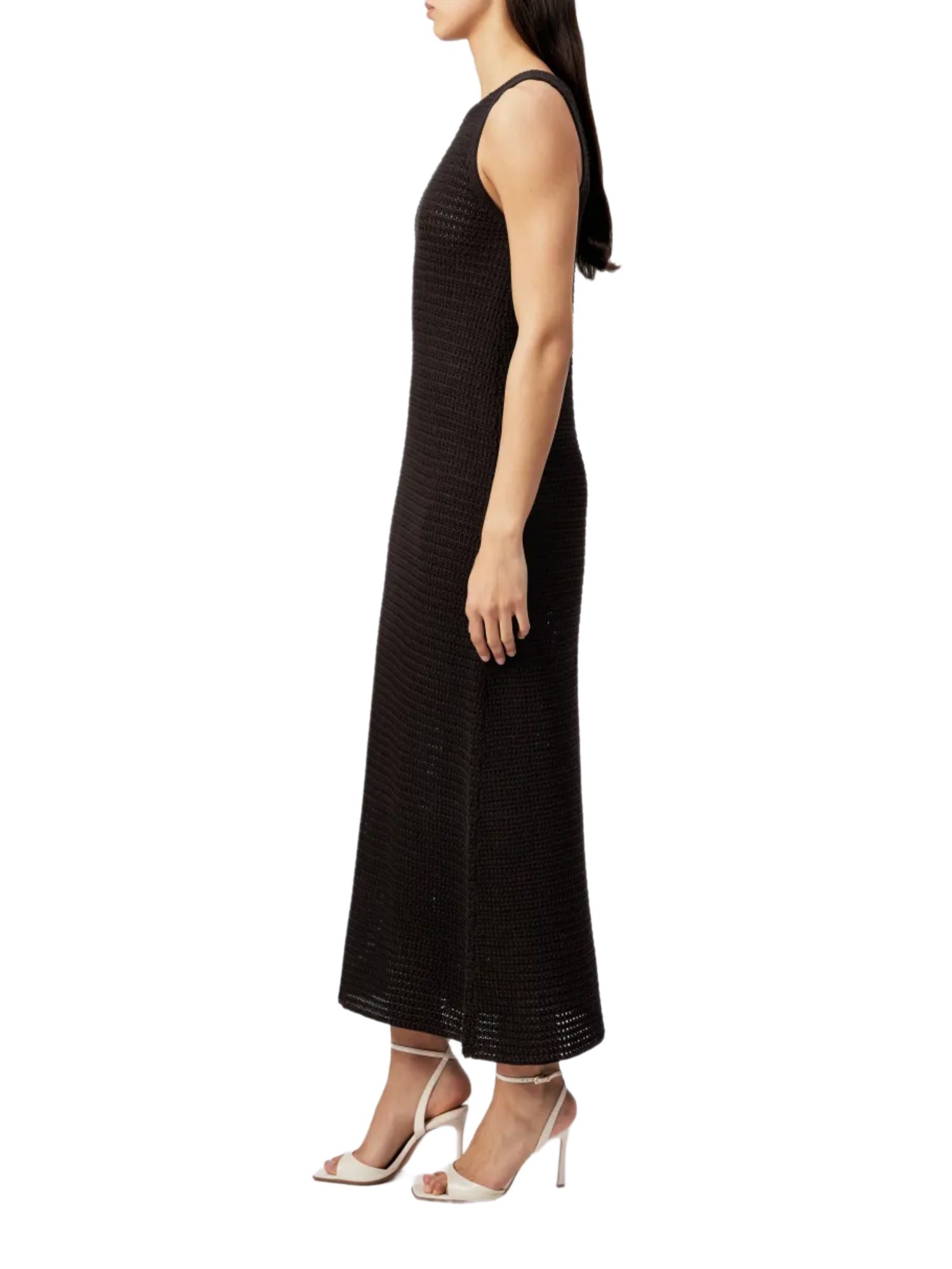 Drykorn Partykleid schwarz,Casual,Baumwolle,Unifarben,Rundhals,Ärmellos,Classic Fit