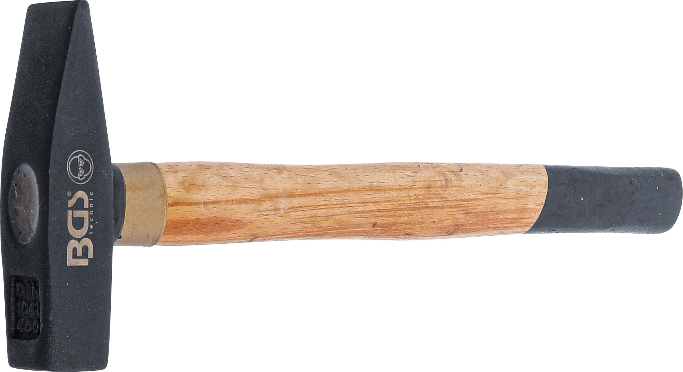 DIN BGS technic Schlosserhammer, Holz-Stiel, Hammer 400 1041, g
