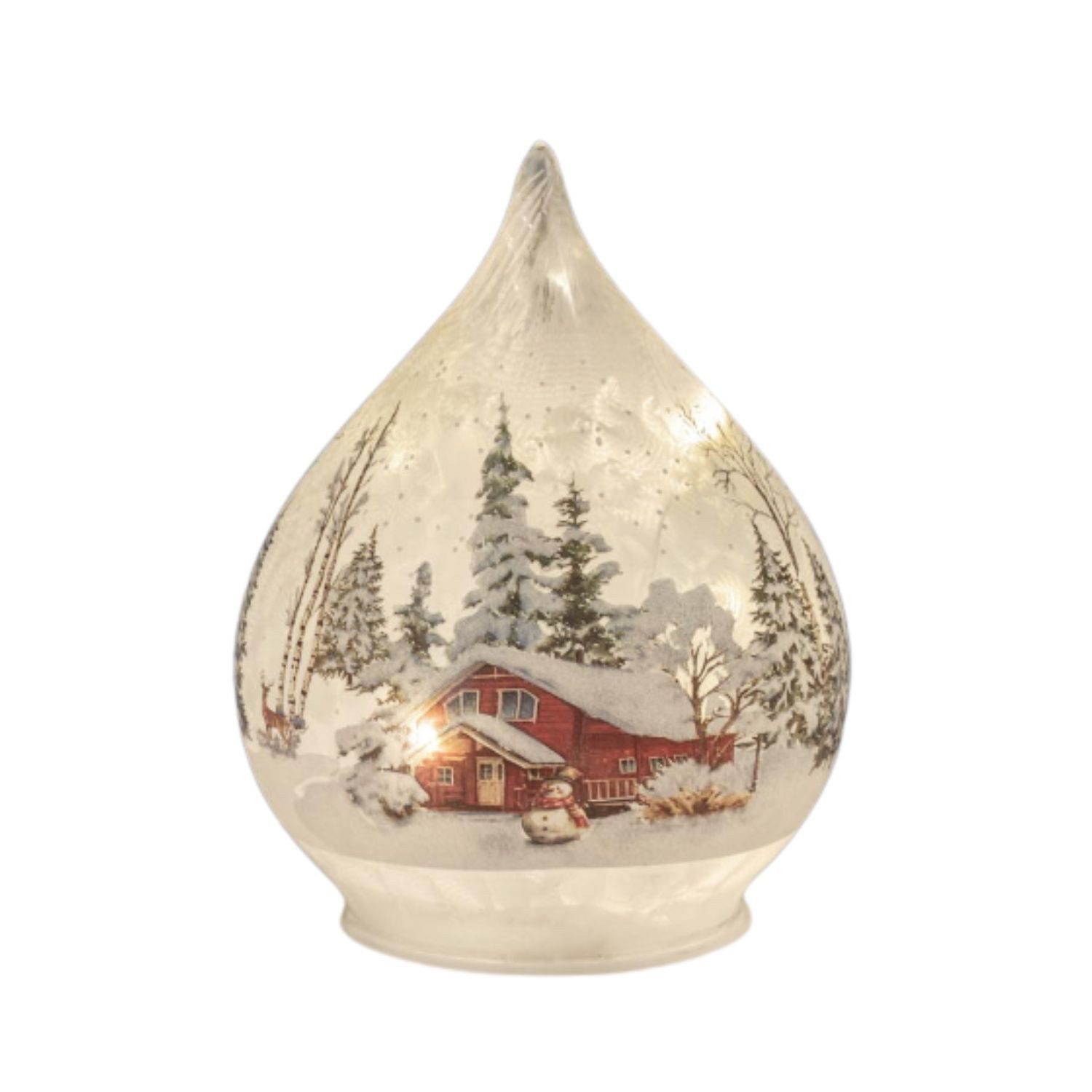formano LED Dekoobjekt Winterlandschaft, LED, Mit Timerfunktion, Weiß, Winterlandschaft, H: 16cm