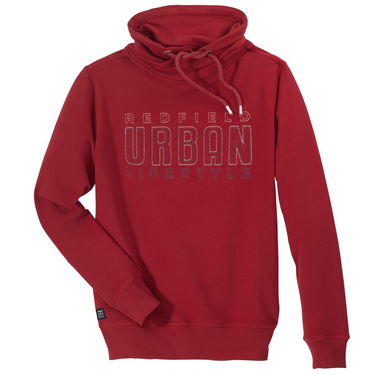 redfield Sweater Redfield XXL Sweatshirt rot Schlauchkragen modisch günstig online kaufen