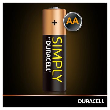 Duracell Simply 10 Pack + 10 Pack: 20x Mignon/AA/LR06 Batterie Batterie, LR06 (1,5 V), 1,5V