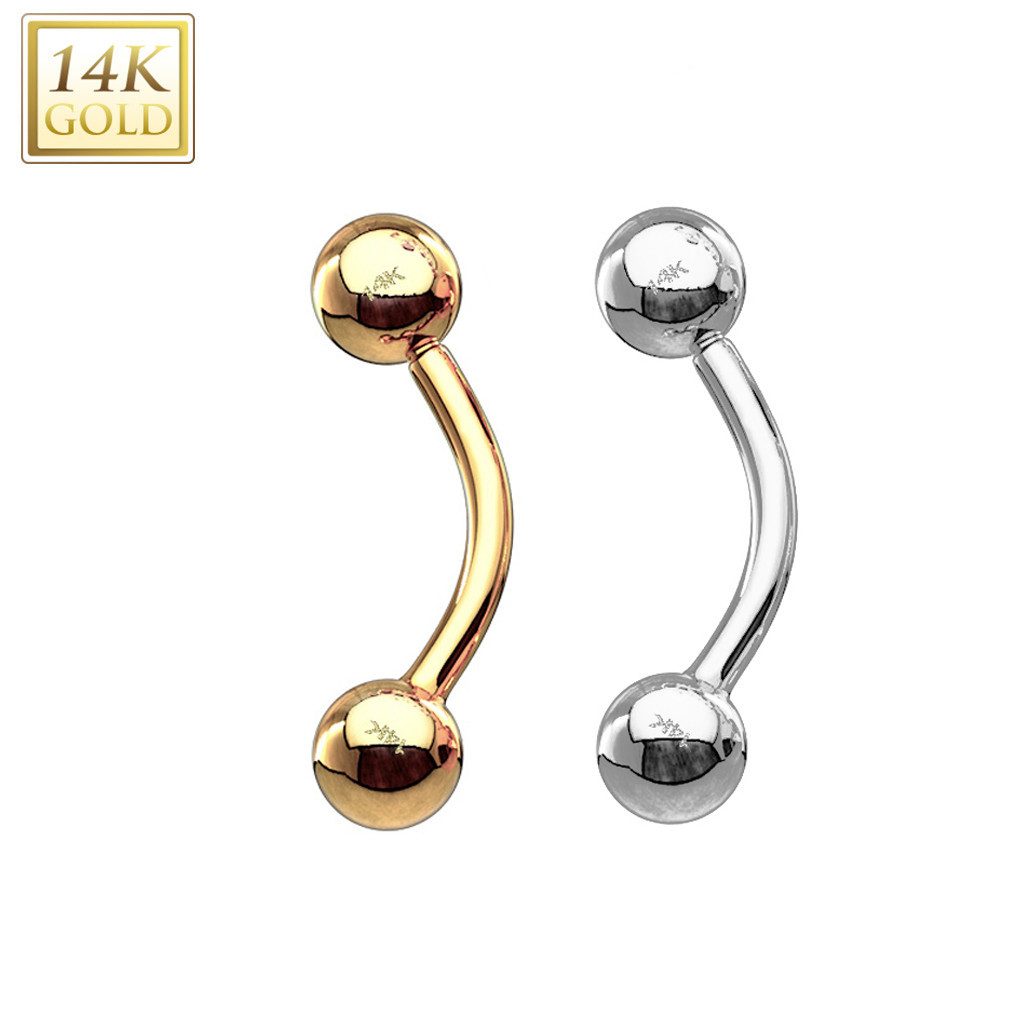 Taffstyle Augenbrauenpiercing Augenbrauen Piercing 14 Karat günstig online kaufen