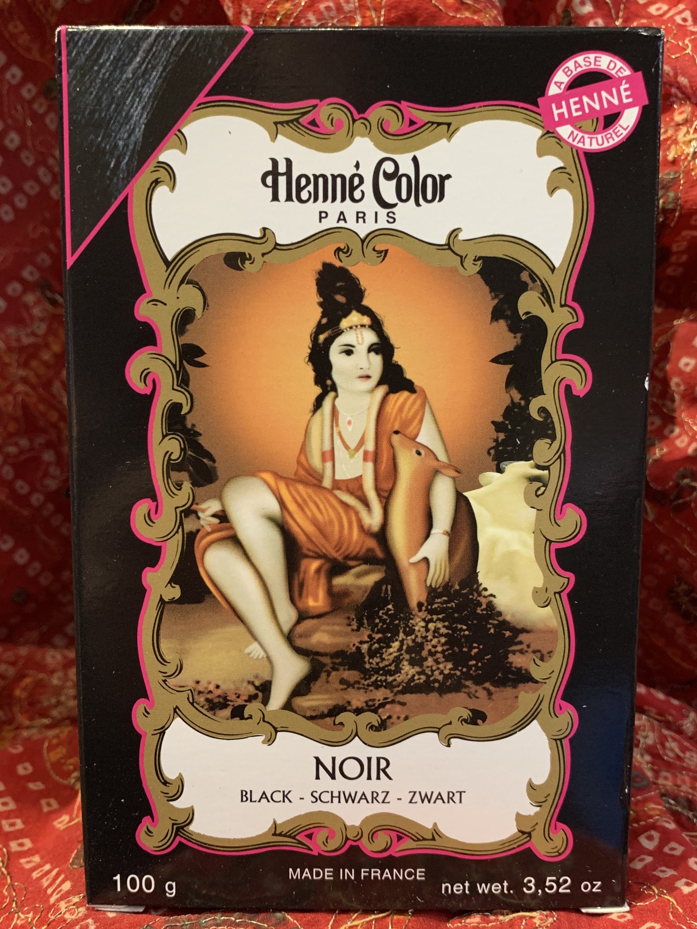 Henné Color Haarfarbe Henna Pulver - Schwarz 100g
