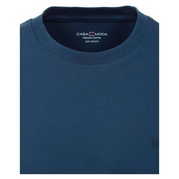 CASAMODA Rundhalsshirt Übergrößen CasaModa Basic T-Shirt indigoblau