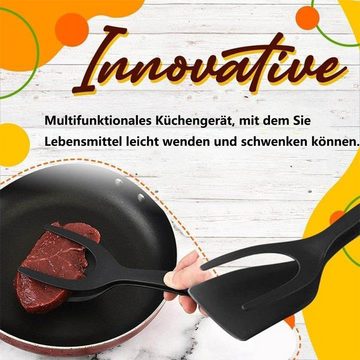 PFCTART Küchenwender 2 in 1-Umdrehung der Zange, Spiegelei Wender, Rindersteakspachtel