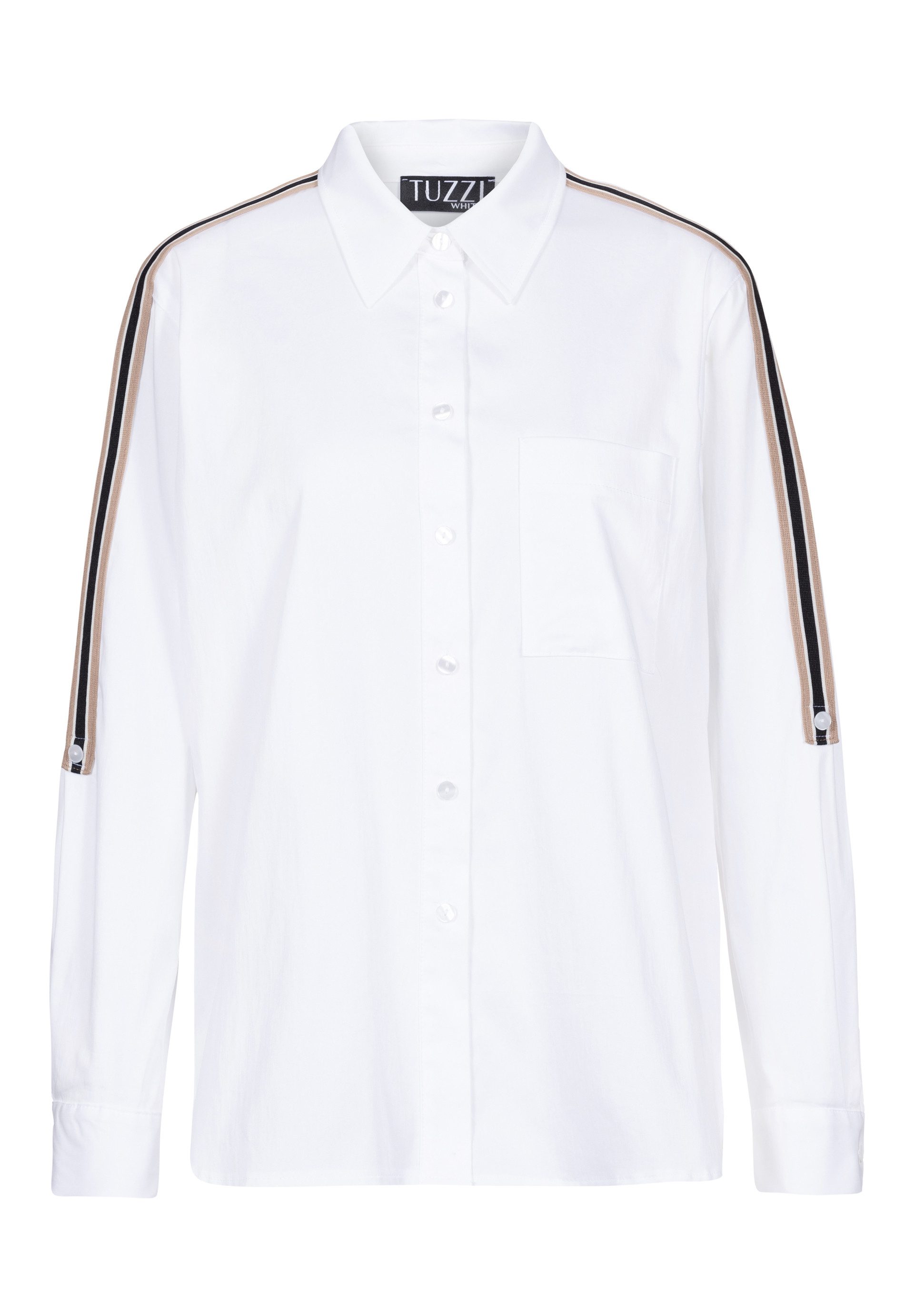 TUZZI Klassische Bluse mit Streifenbesatz günstig online kaufen