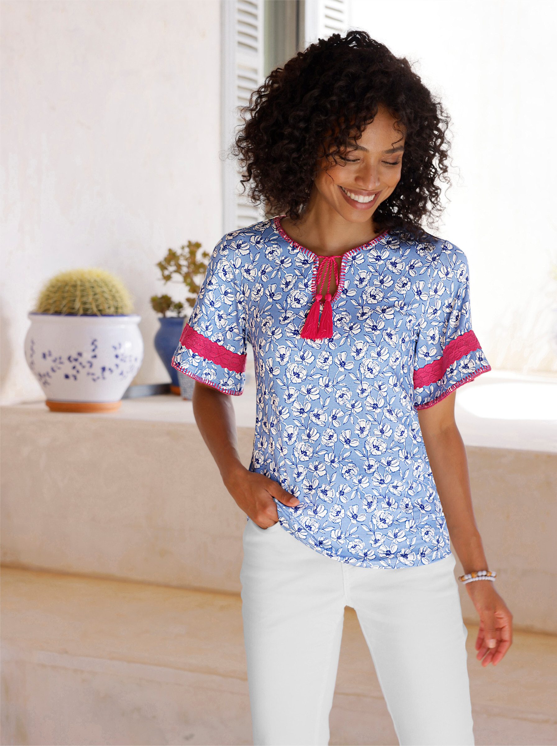 heine T-Shirt Druck-Shirt Kurzarm