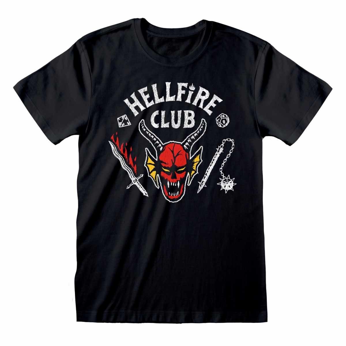 Stranger things T-Shirt Stranger Things – T-Shirt Hellfire Club schwarz neu + Ovp