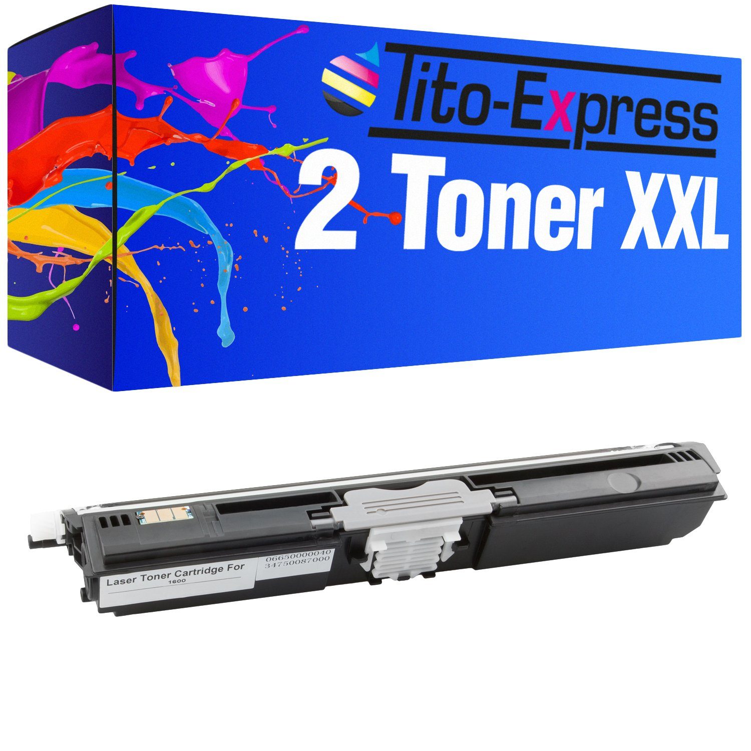 Tito-Express Tonerpatrone 2er Set Toner ersetzt Epson C1600 C 1600, (Doppelpack, 2x Black), für Aculaser C1600 CX16 CX16DNF CX16DTNF CX16NF