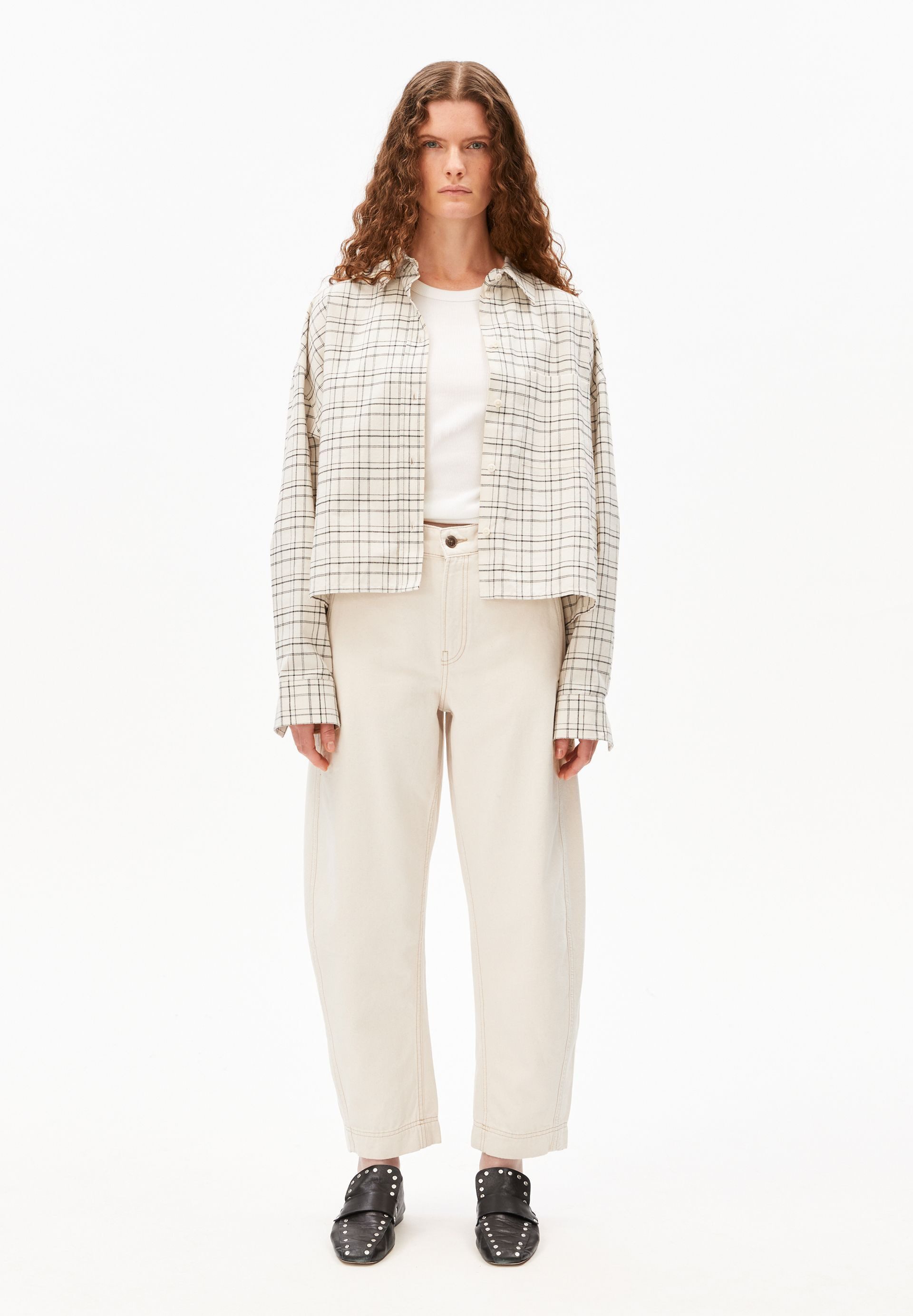 Armedangels Stoffhose WORKWEAR CANVAS BARREL Stoffhose aus Bio-Baumwolle (H günstig online kaufen