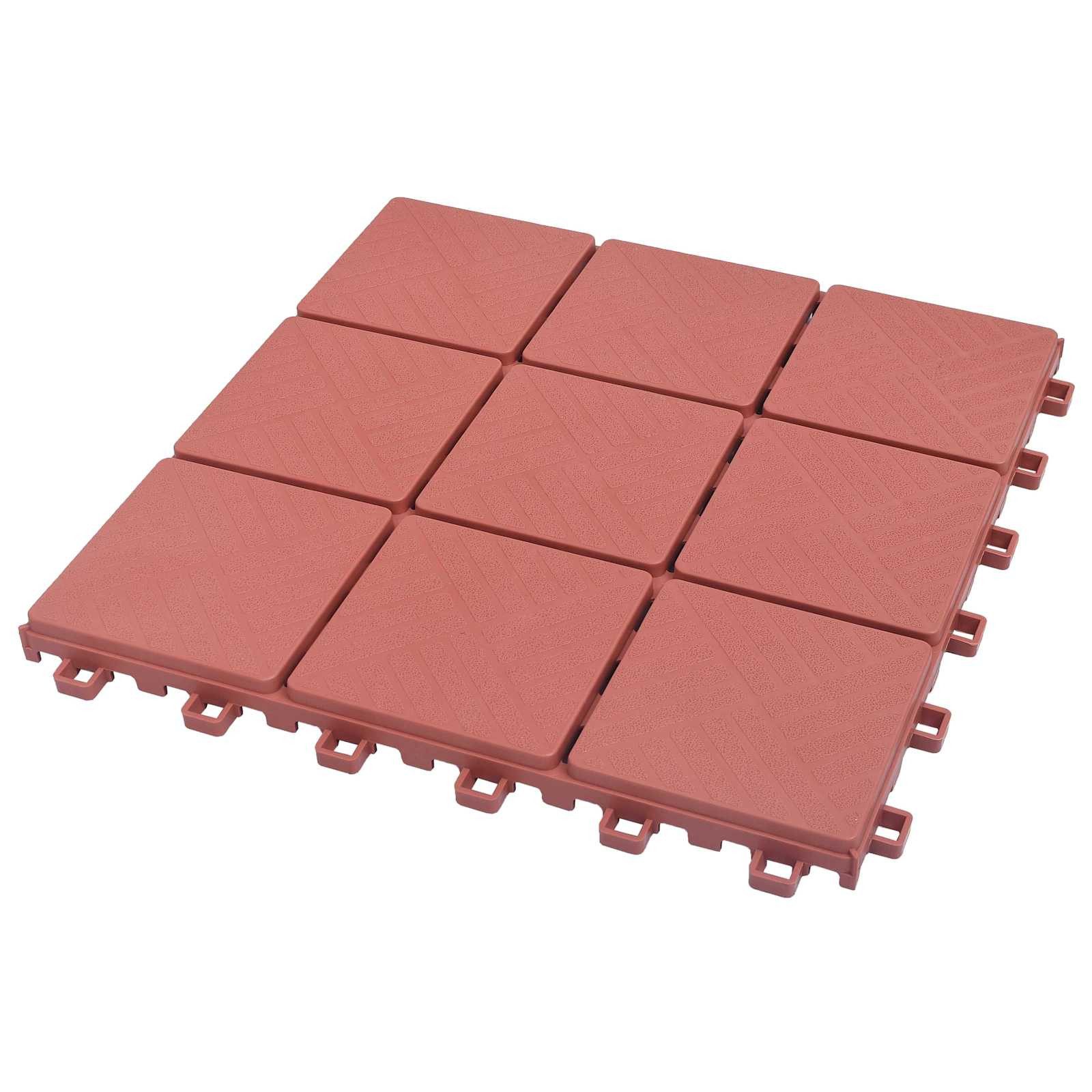 vidaXL Terrassendielen 30,5 x 30,5 x 2,2 cm Terrassenfliese Terrassenbelag Terrassendiele 10, BxL: je 0x0 cm