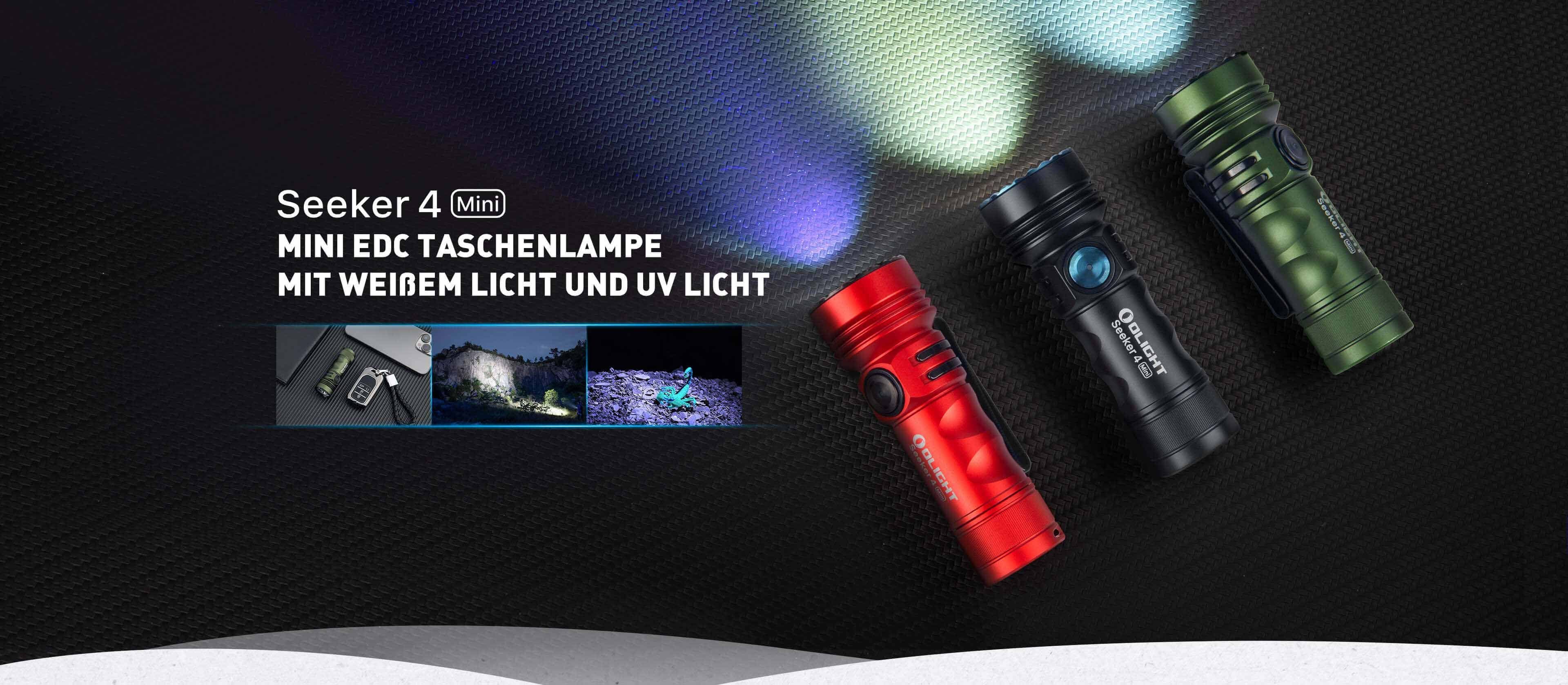Seeker 4 OLIGHT Taschenlampe Taschenlampe Olight mit dualer Rot LED Lichtquelle Mini
