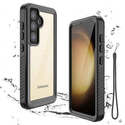 Wigento Handyhülle Für Samsung Galaxy S24 Plus 360 Grad Full Body Wasserdichte Hülle Case