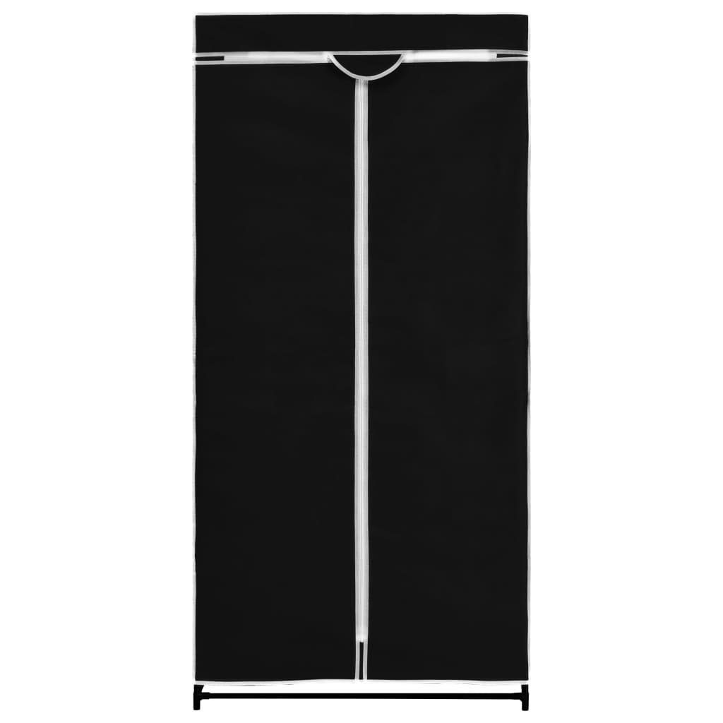 75×50×160 (1-St) Schwarz vidaXL 2 Kleiderschrank Stk. Kleiderschränke cm