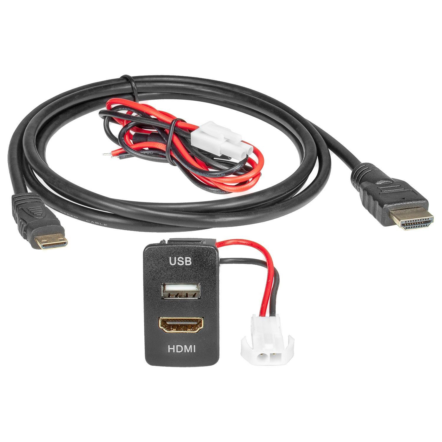 tomzz Audio USB+HDMI Replacement Adapter passt für Honda Civic CR-V Fit Jazz City KFZ Adapter