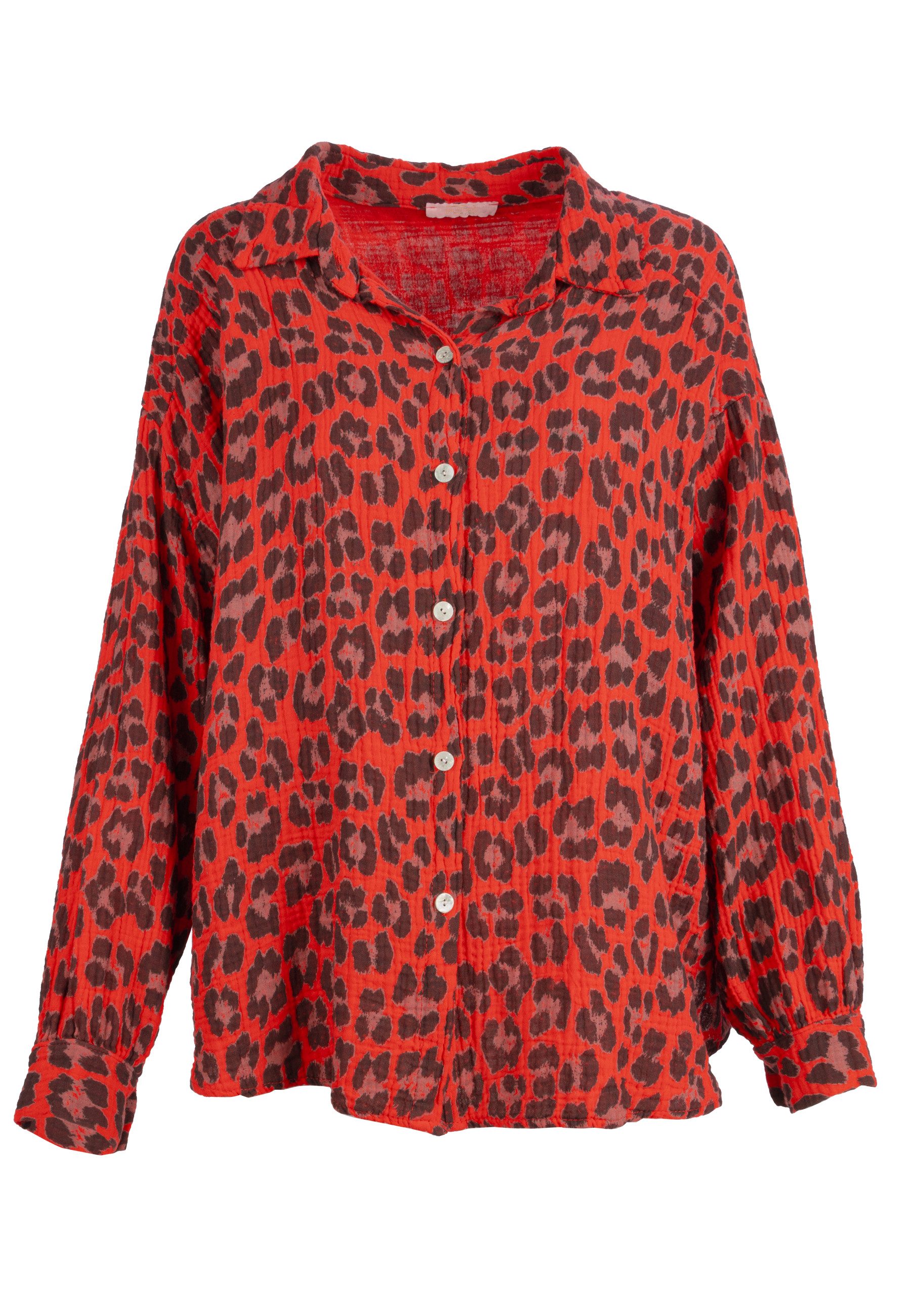 Hemdbluse LEO QUEEN MUSSELIN OVERSIZED