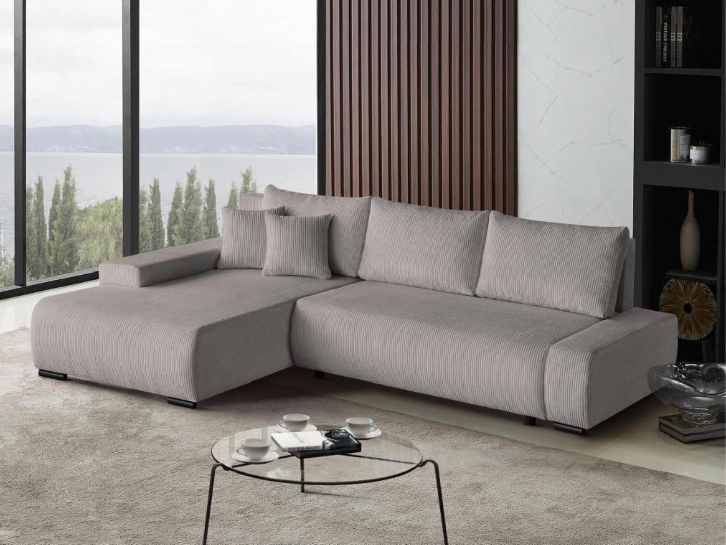 Beautysofa Ecksofa DRACO POSO L, mit günstig online kaufen
