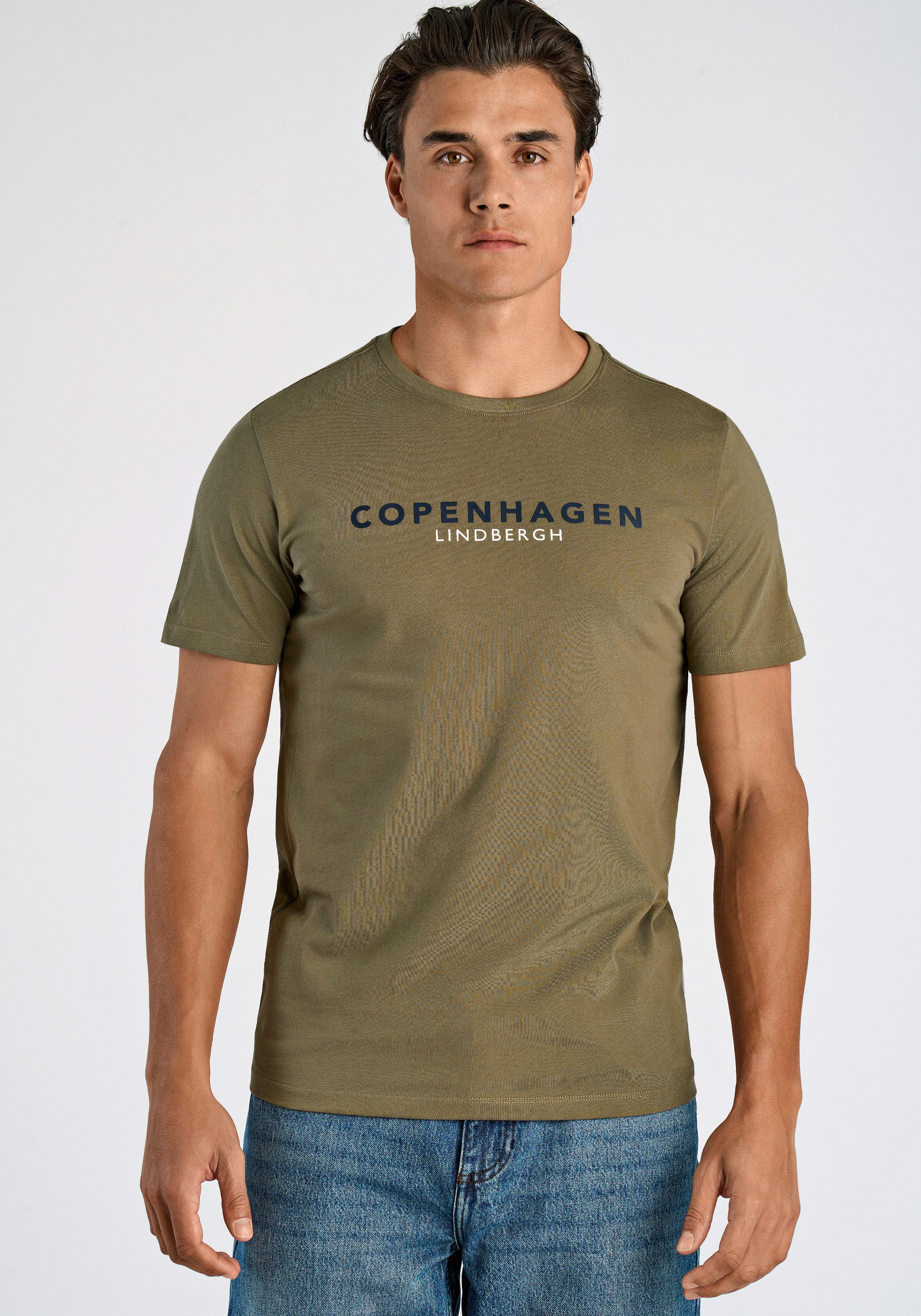 LINDBERGH Kurzarmshirt T-Shirt (Kurzarm) Relaxed Fit