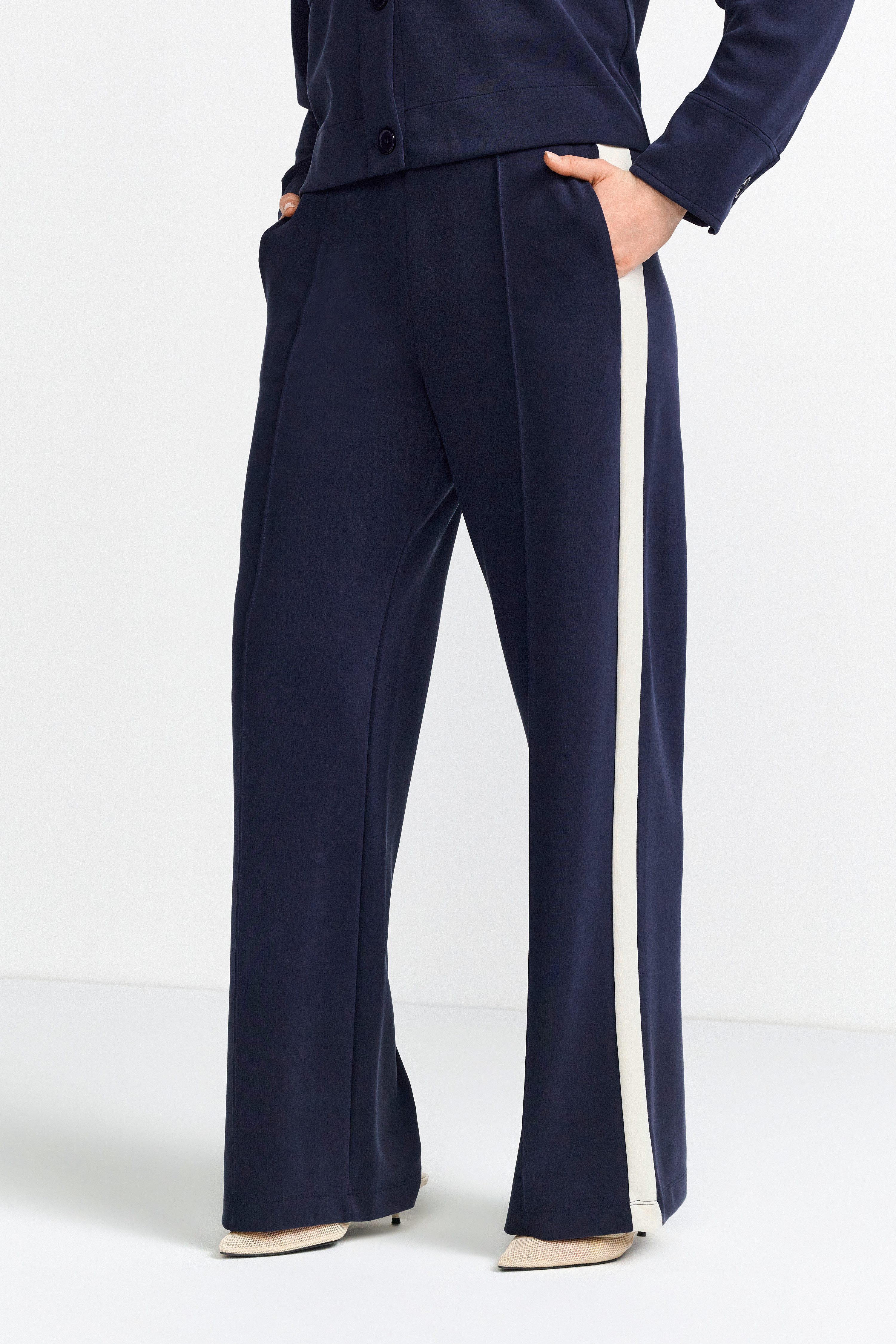 RICHROYAL Bügelfaltenhose Mit elastischem Bund günstig online kaufen