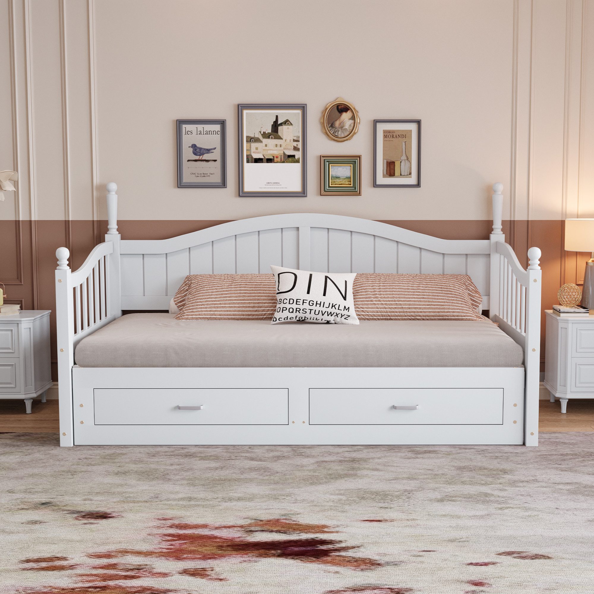 Merax Daybett 90x190/180x190 cm mit Ausziehbett, günstig online kaufen