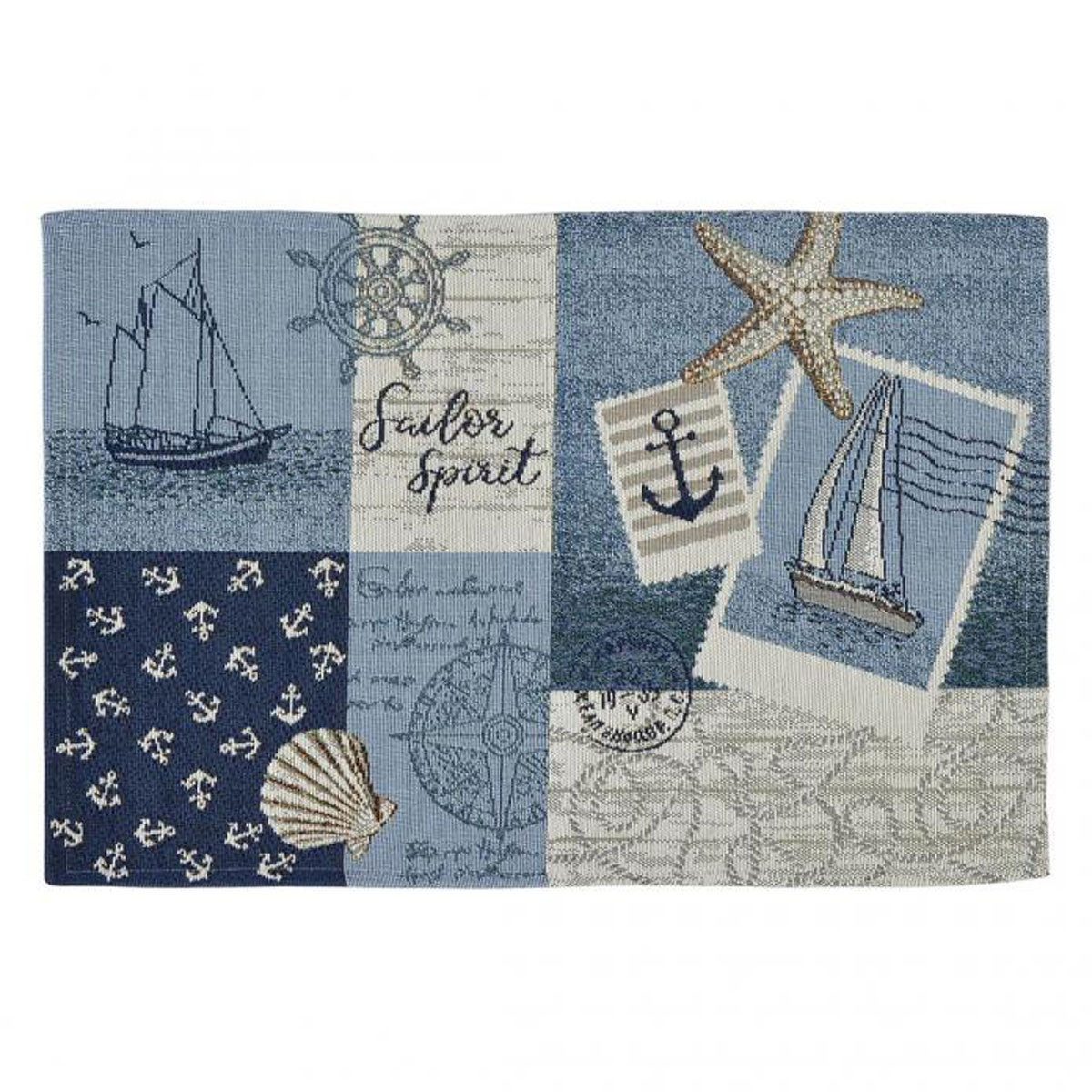 sander table + home Platzset 2x Platzset Tischset Gobelin * Sailor Patch * günstig online kaufen