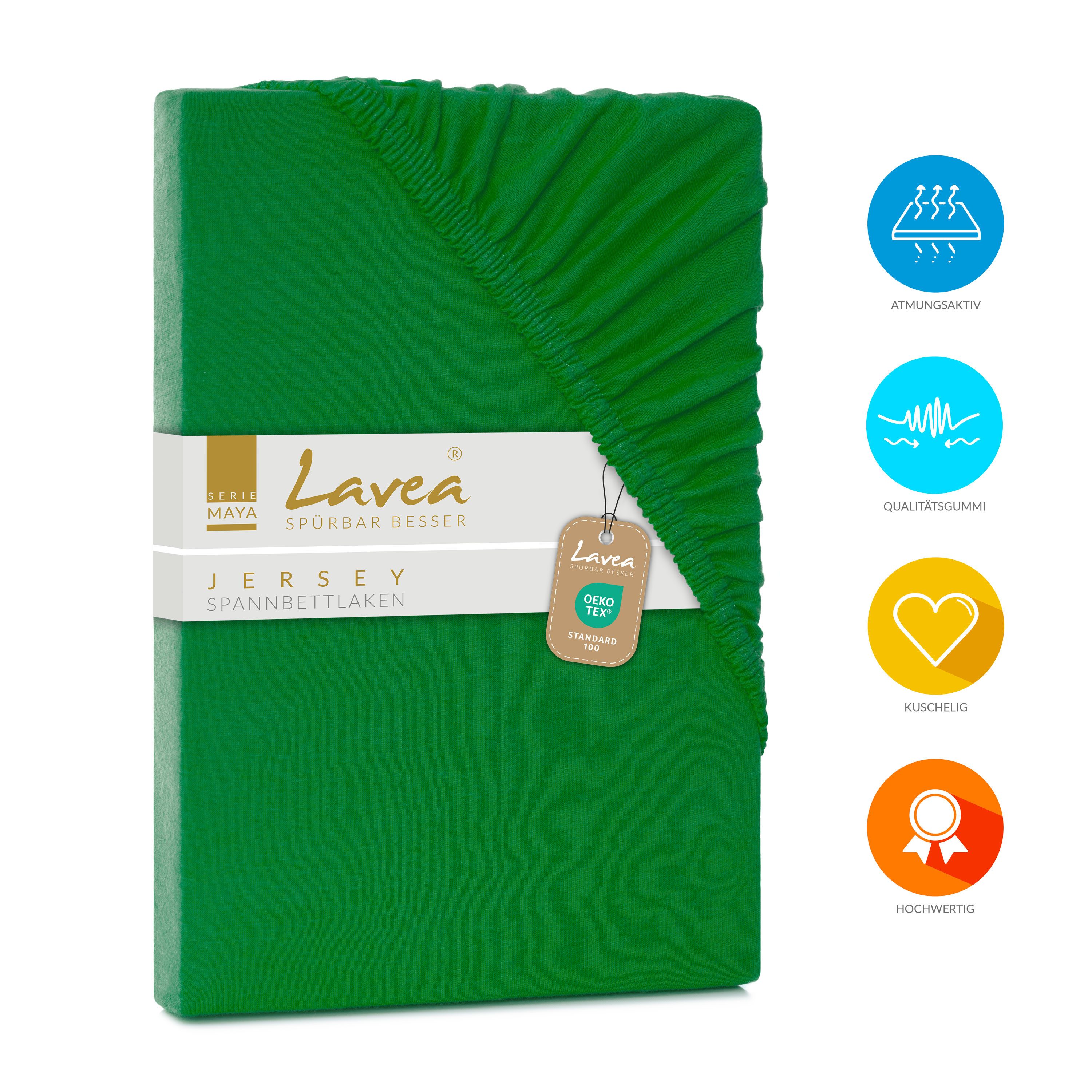 Lavea Spannbettlaken Maya, Betttuch aus 100% günstig online kaufen