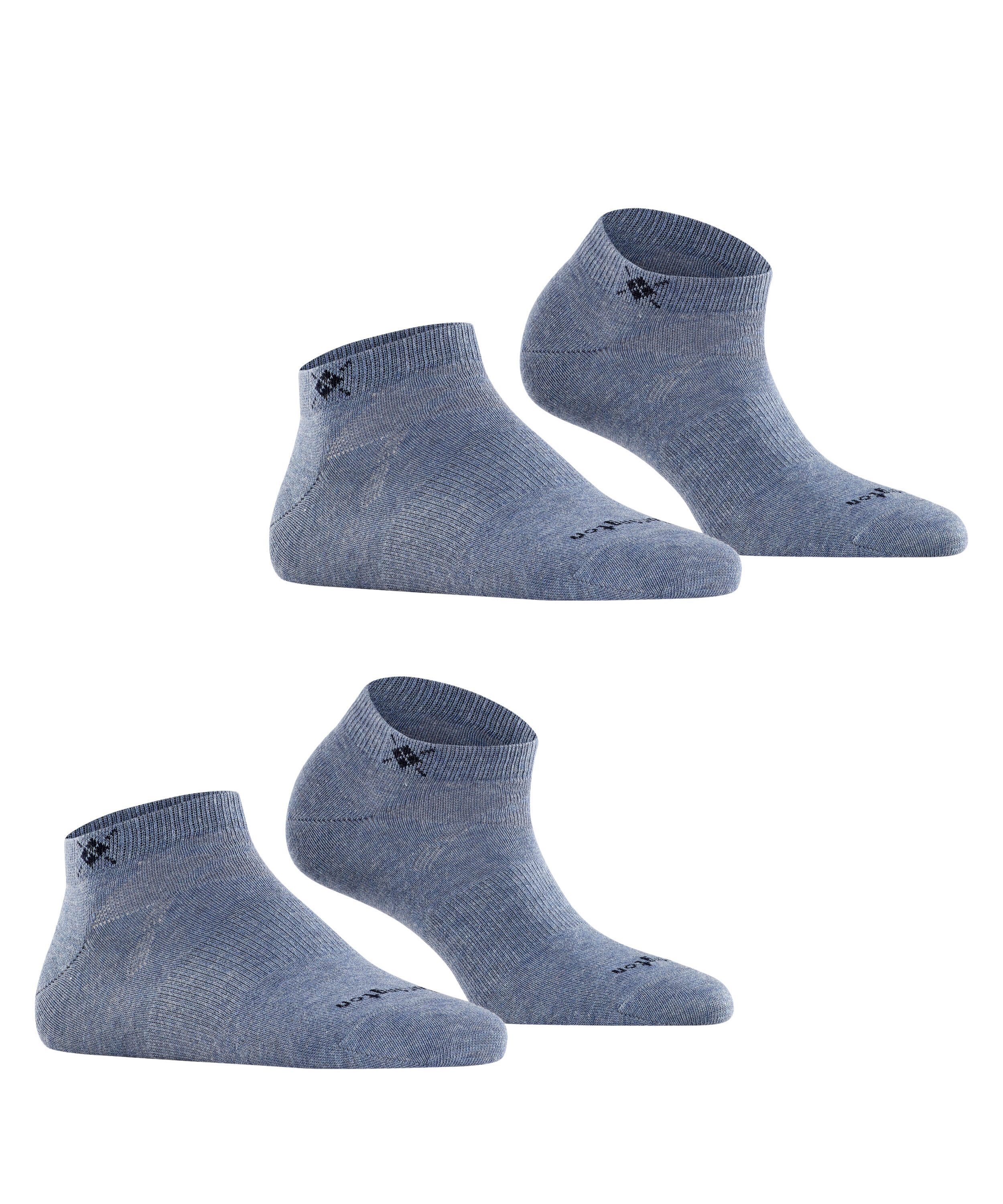 Burlington Sneakersocken Everyday 2-Pack (2-Paar) aus weicher gekämmter Baumwolle