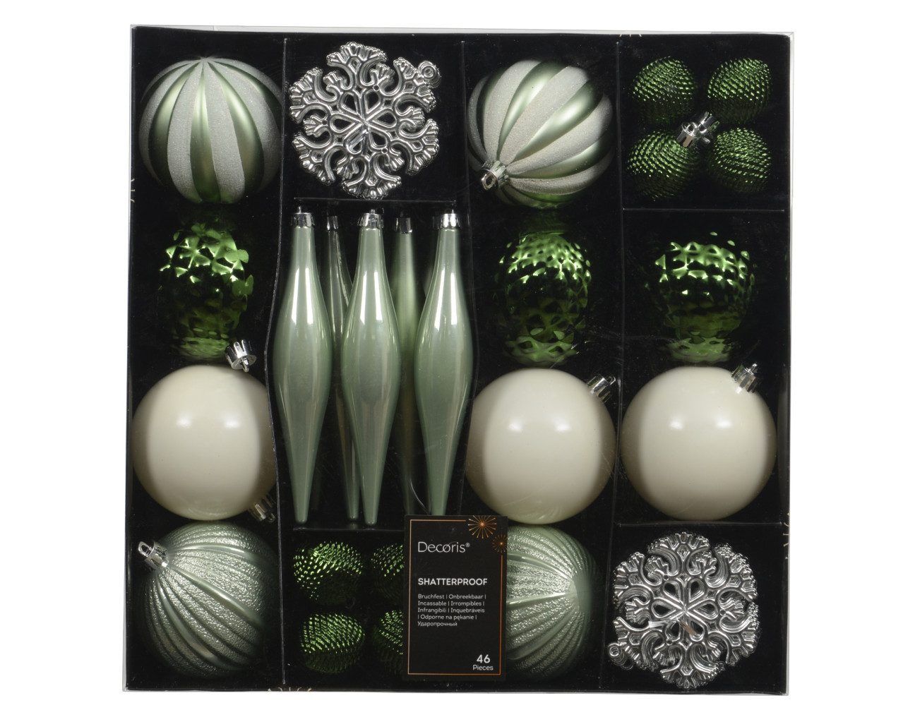 Kaemingk Weihnachtsbaumkugel Decoris Weihnachtskugeln mit Baumschmuck aus