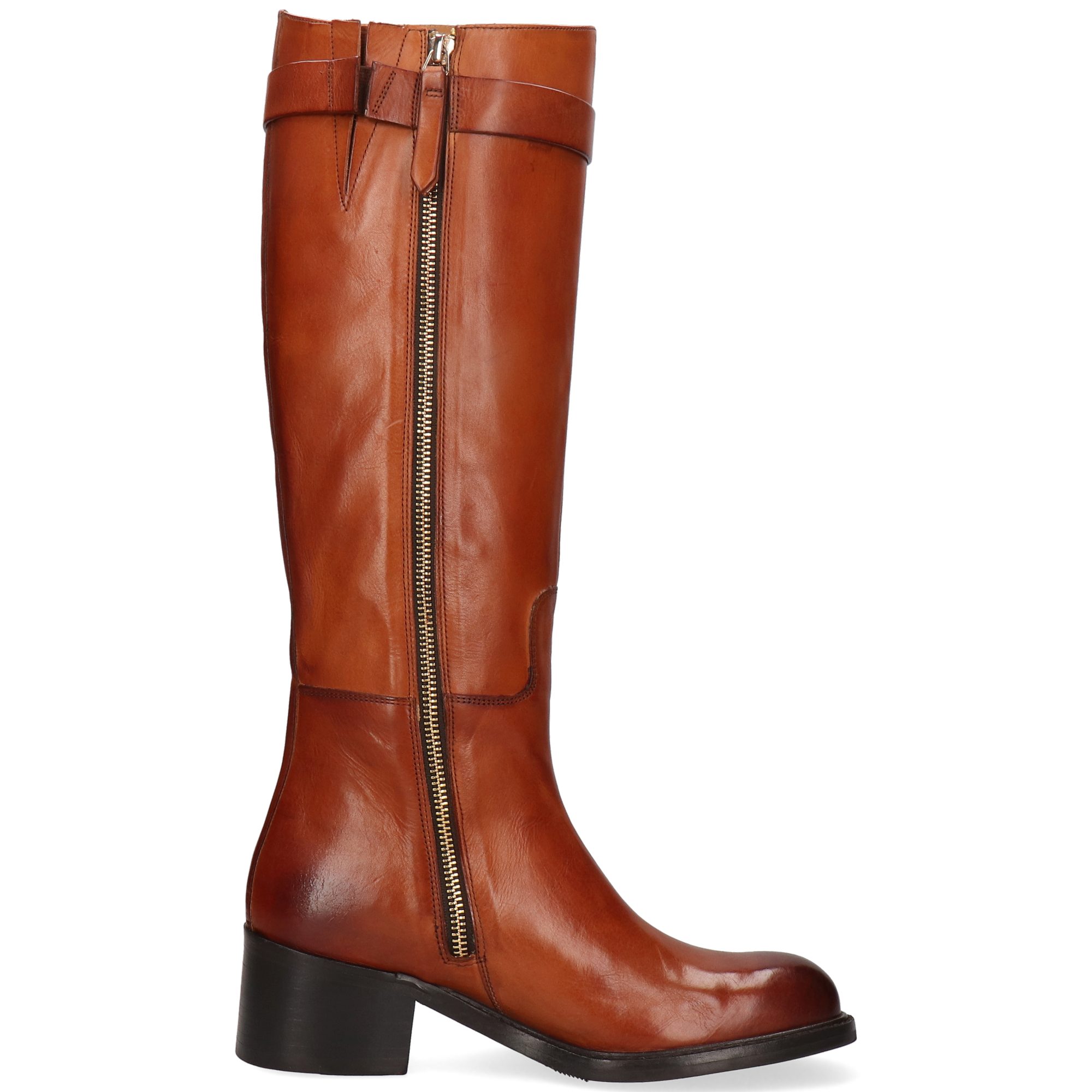 Melvin & Hamilton Shay 4 Leder-Stiefel für Damen Stiefel Block-Absatz, Echtes Leder, Vegetabile Gerbung