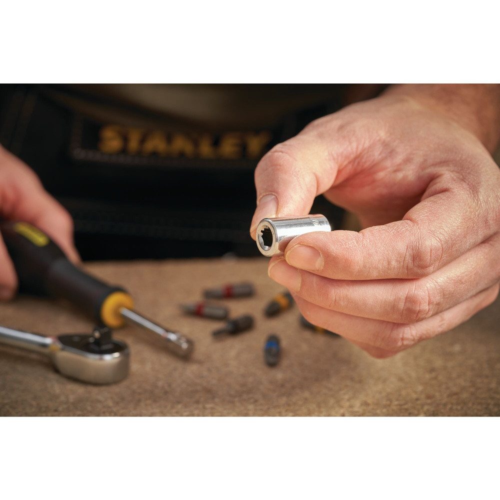 STANLEY Steckschlüssel STANLEY STMT86124-0 Bit-Halter Antrieb 1/4" (6.3 mm) 1 St.