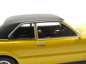 KK Scale Modellauto Ford Taunus L 1971 gelb matt schwarz Modellauto 1:18 KK Scale, Maßstab 1:18