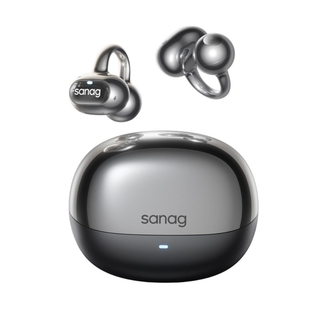 SANAG Open Ear Clip On Kopfhörer S8S Ultra Kabellos Bluetooth 5.3 Open-Ear-Kopfhörer