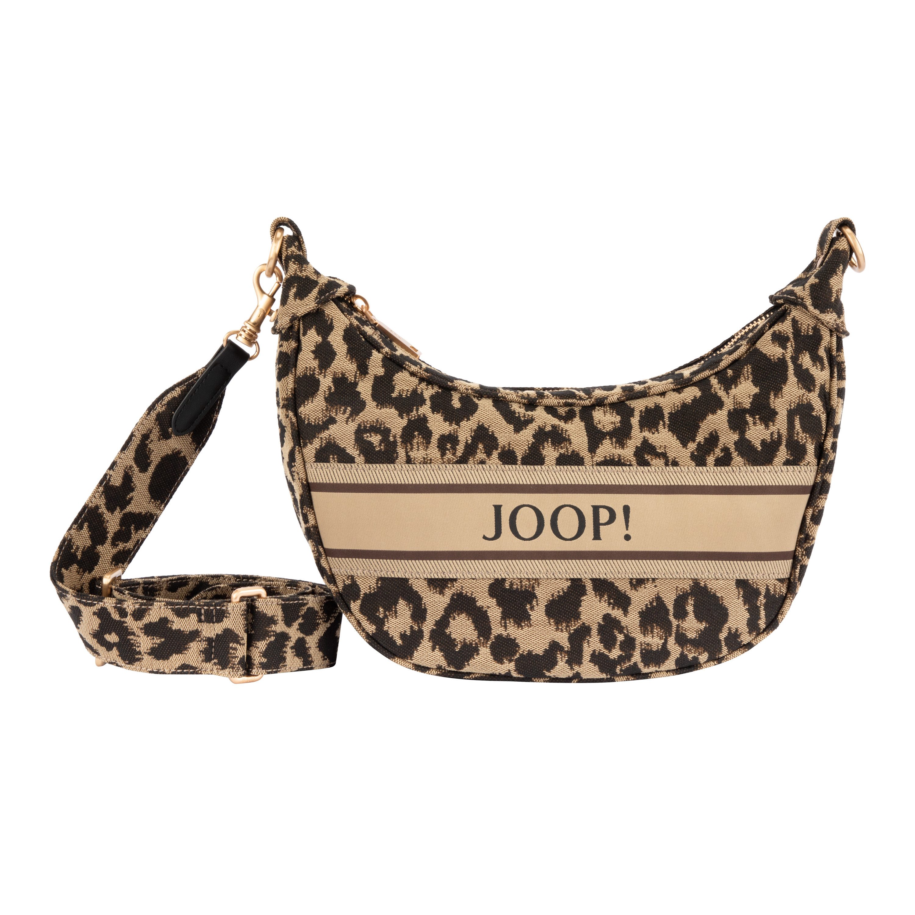 JOOP! Schultertasche sicilia shoulderbag mvz (1-tlg), Damen Handtasche, Hobo, Umhängetasche im modischen Animal-Print