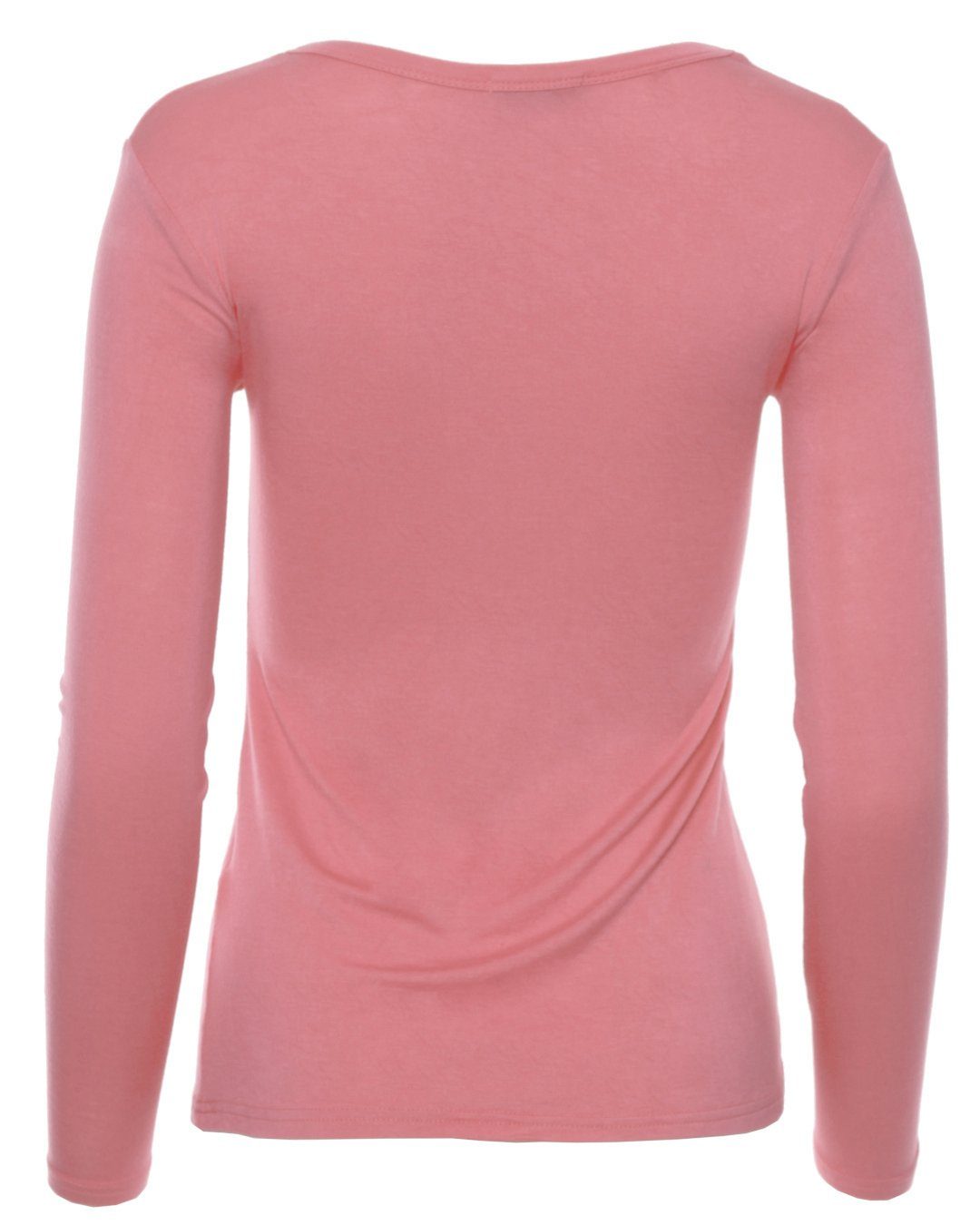 Muse Rundhalsshirt Basic Rundhals Langarmshirt Skinny Fit 1093 günstig online kaufen