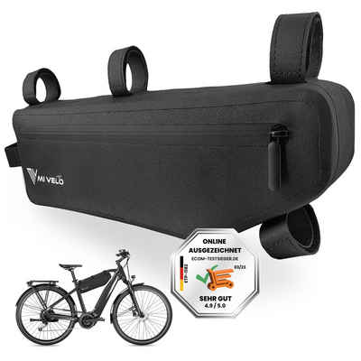 MIVELO Rahmentasche Fahrrad, Rahmen Oberrohrtasche, wasserdicht, 3L, umweltfreundliches Material