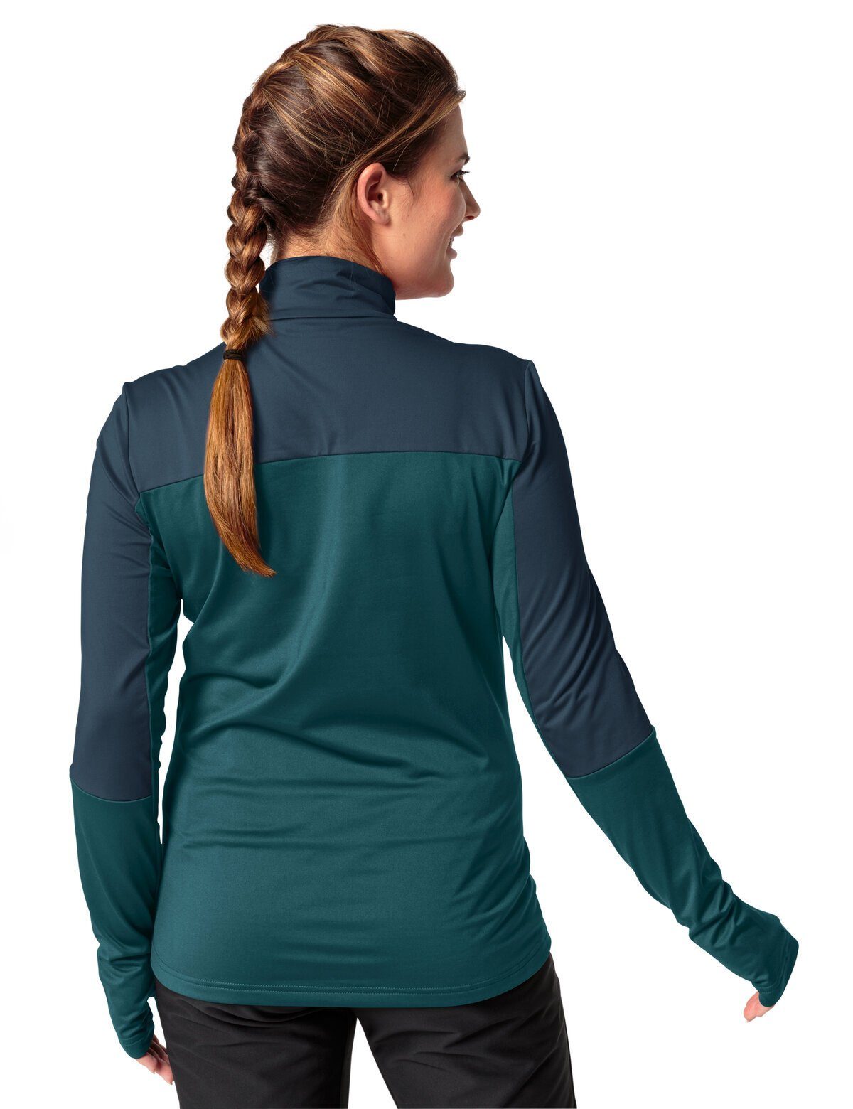 (1-tlg) Shape green Livigno mallard Women's Rundhalspullover II Green VAUDE Halfzip