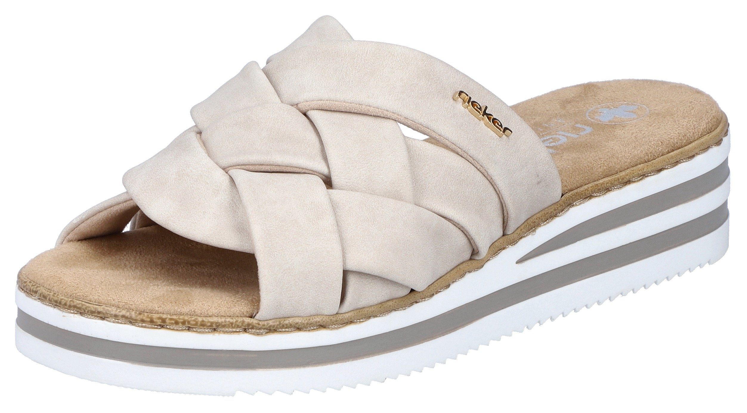 Rieker Pantolette, Keilabsatz, Sommerschuh, Schlappen mit günstig online kaufen