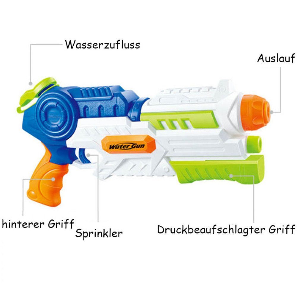 Wasserpistole Schaum Blaster Pump Shooter Kinder Spielzeug Sommer Badespaß 