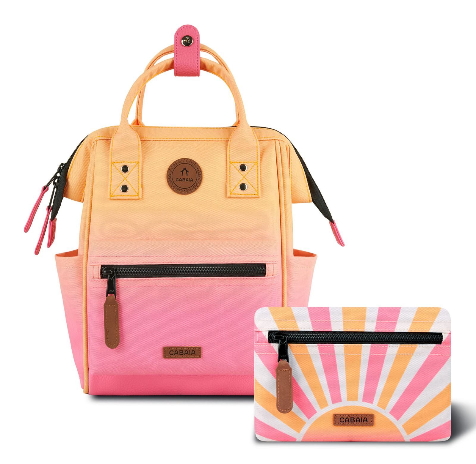 CABAIA Rucksack Essentials Backpack (Set, 3-tlg)