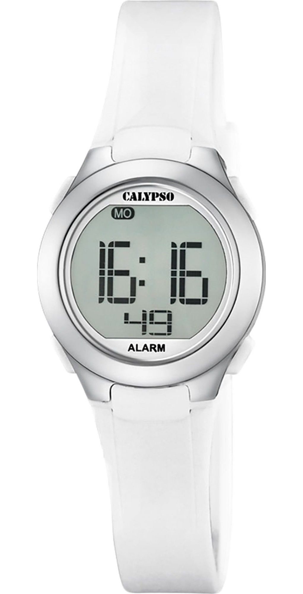 Calypso Quarzuhr Digital Crush Damenuhr K5677-1 Weiss Kunststoffband 27,5 m günstig online kaufen