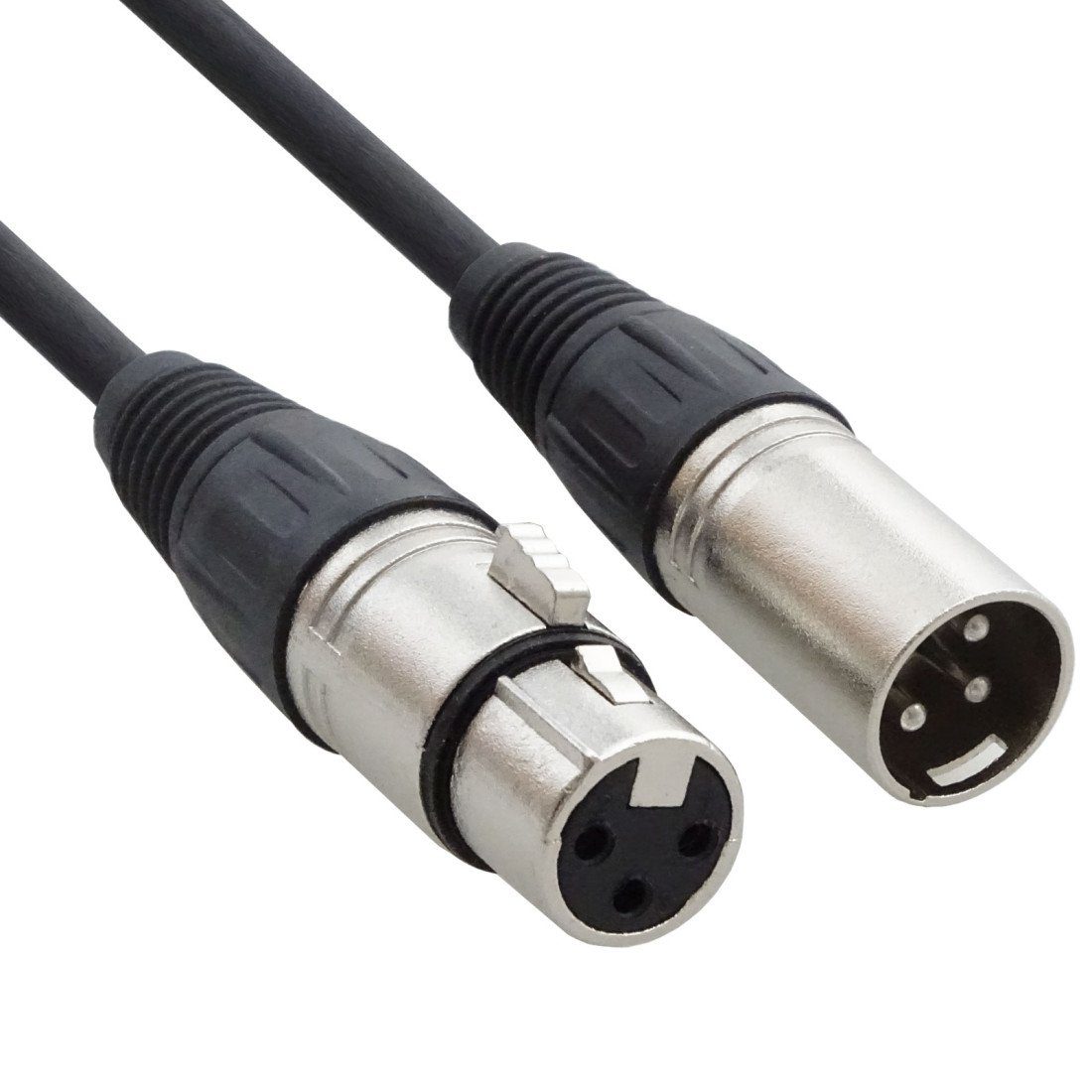 keepdrum keepdrum 6m DMX Kabel 3-pol XLR 100-Ohm 3 Stück Audio-Kabel, XLR, (600 cm), 3 x DMX-Kabel 6 m – Bild 3 von 4
