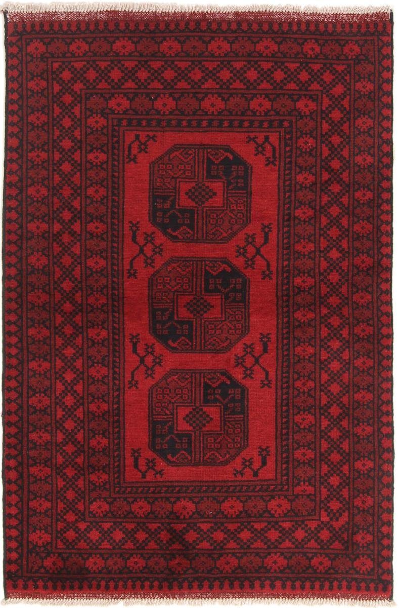 Orientteppich Afghan Akhche 100x147 Handgeknüpfter Orientteppich, Nain Trading, rechteckig, Höhe: 6 mm